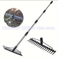 Steel Tines Garden Hand Rake Soil Tiller HT5841